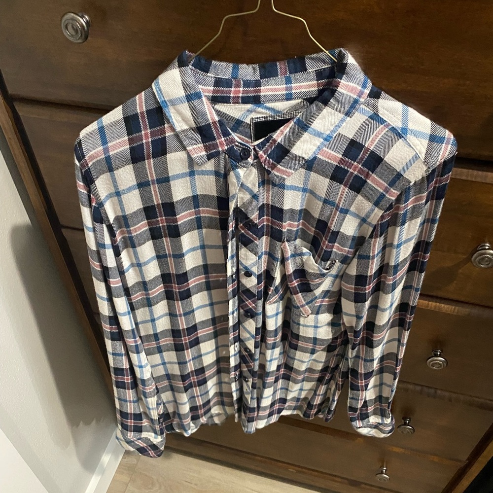 Rails shirt blue plaid in Small